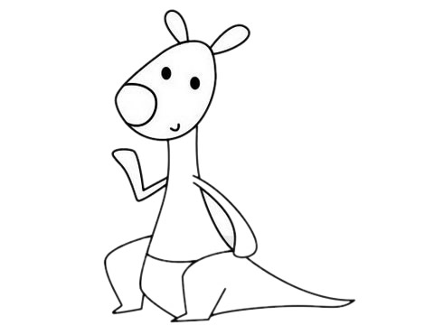 简单的袋鼠怎么画(又简单又好看的袋鼠怎么画)