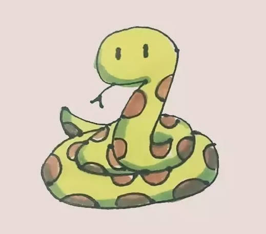 关于蛇的简笔画步骤(蛇的简笔画 画法)