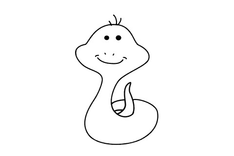 简单的蛇卡通画(简单的蛇卡通画图片大全)
