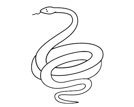 蜿蜒的长蛇简笔画(蜿蜒的长蛇简笔画图片)