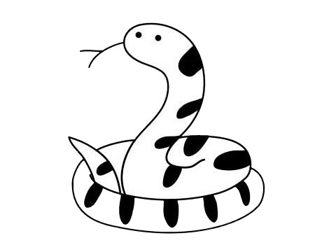 带花纹的蛇简笔画(带花纹的蛇简笔画图片大全)