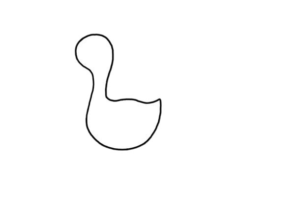 开屏的漂亮孔雀简笔画