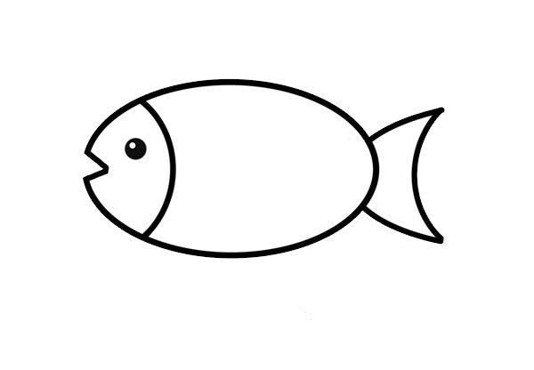 可爱小鱼简笔画教程