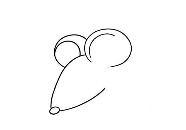 可爱漂亮的小老鼠简笔画 可爱漂亮的小老鼠简笔画