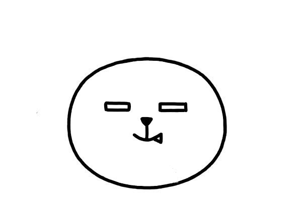 坏坏猫咪头像简笔画 坏坏猫咪头像简笔画