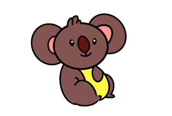 卡通考拉简笔画步骤 卡通考拉简笔画步骤