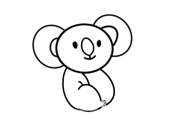 卡通考拉简笔画步骤 卡通考拉简笔画步骤