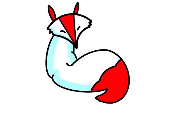 简单漂亮的狐狸儿童画 简单漂亮的狐狸儿童画