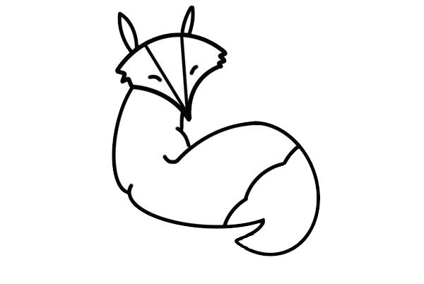 简单漂亮的狐狸儿童画 简单漂亮的狐狸儿童画