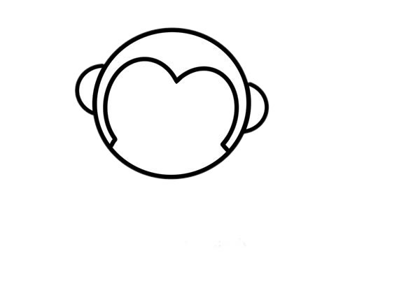 超萌小猴子简笔画教程