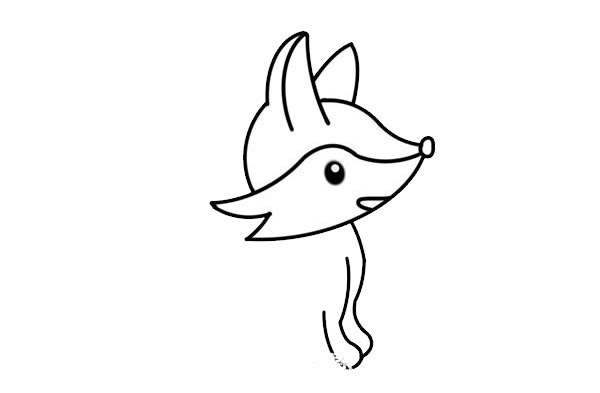 可爱卡通狐狸简笔画画法 可爱卡通狐狸简笔画画法