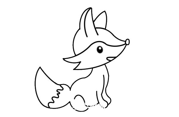 可爱卡通狐狸简笔画画法 可爱卡通狐狸简笔画画法