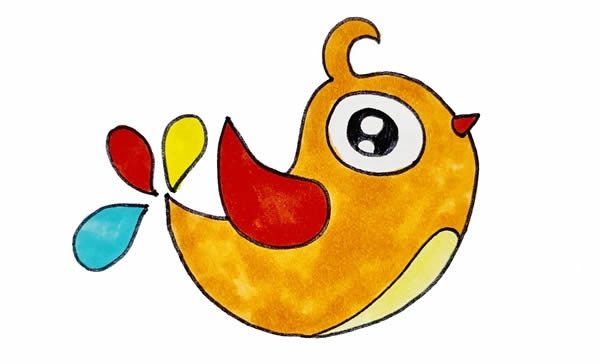 卡通的喜鹊简笔画步骤 卡通的喜鹊简笔画步骤