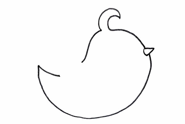 卡通的喜鹊简笔画步骤 卡通的喜鹊简笔画步骤