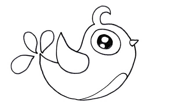 卡通的喜鹊简笔画步骤 卡通的喜鹊简笔画步骤