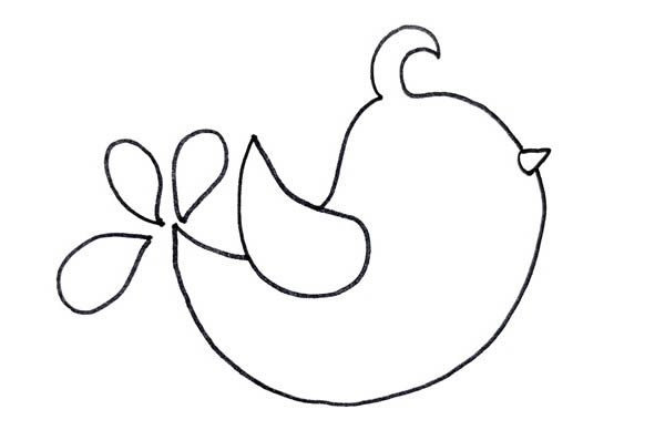 卡通的喜鹊简笔画步骤 卡通的喜鹊简笔画步骤