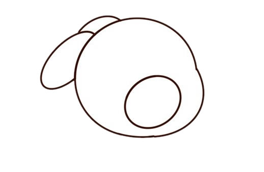 张大嘴巴的卡通兔子简笔画 张大嘴巴的卡通兔子简笔画