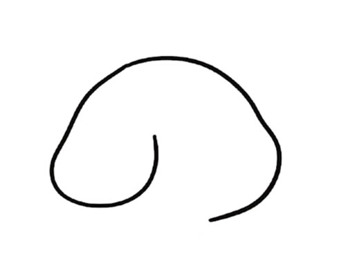 非常简单的小黄狗儿童画 非常简单的小黄狗儿童画