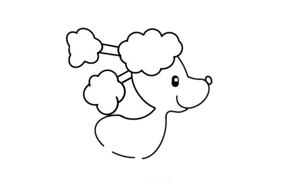 可爱贵妇狗简笔画步骤 可爱贵妇狗简笔画步骤