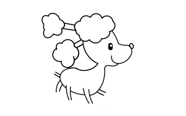 可爱贵妇狗简笔画步骤 可爱贵妇狗简笔画步骤