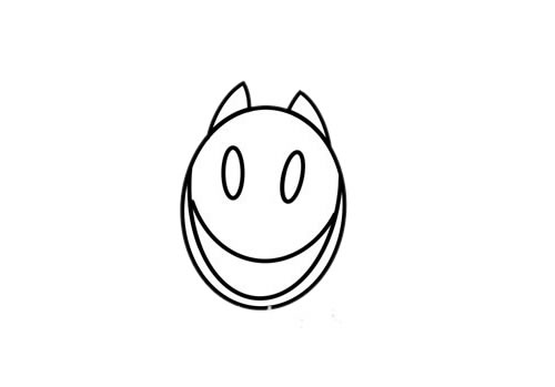 凶狠的卡通蝙蝠简笔画 凶狠的卡通蝙蝠简笔画