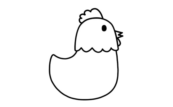 农场里的公鸡简笔画步骤 农场里的公鸡简笔画步骤