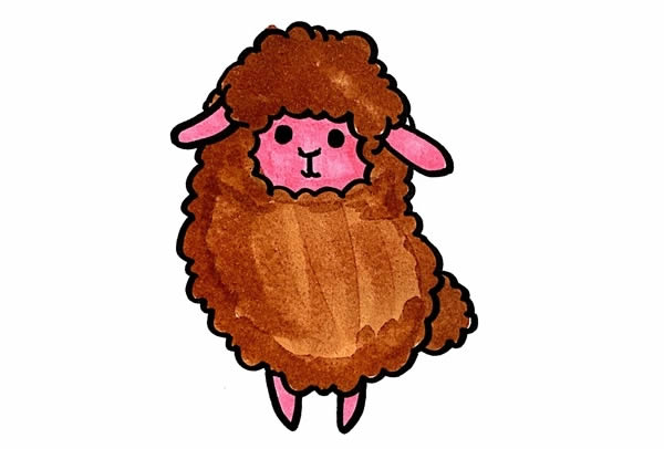 关于羊驼的简笔画 关于羊驼的简笔画