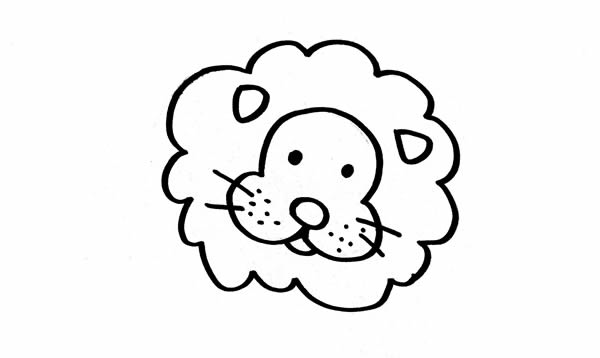 ​​​​​​​呆萌的狮子简笔画步骤
