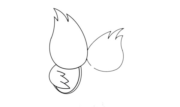 一对卡通啄木鸟简笔画