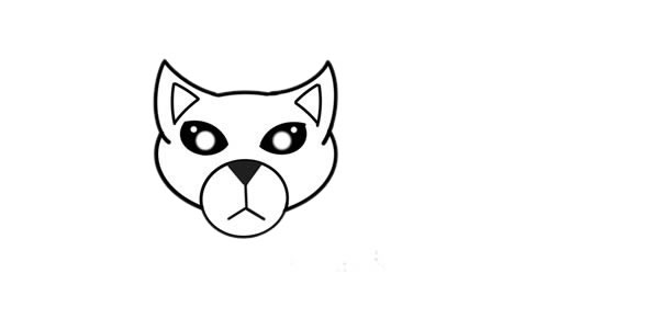 缅甸猫简笔画步骤教程