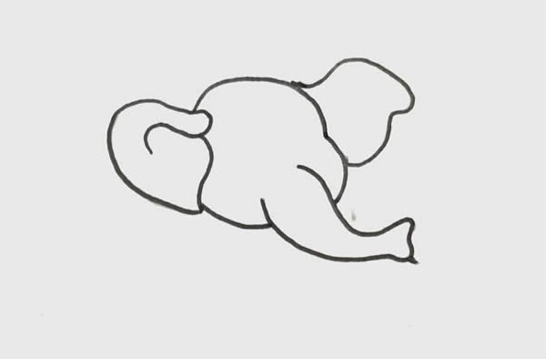 一步步教你画开心的大象