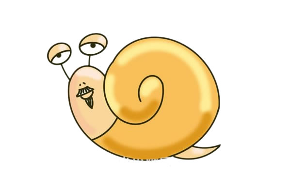 卡通蜗牛爷爷简笔画步骤 卡通蜗牛爷爷简笔画步骤