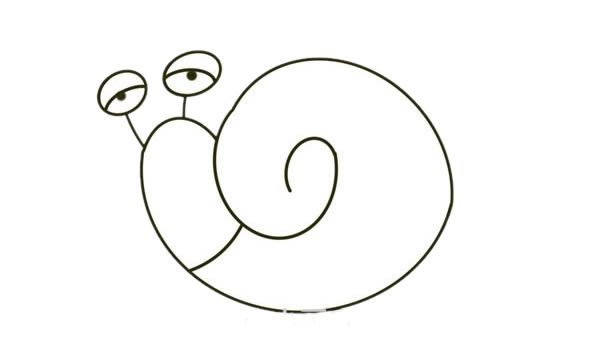 卡通蜗牛爷爷简笔画步骤 卡通蜗牛爷爷简笔画步骤