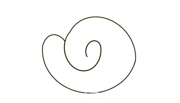 卡通蜗牛爷爷简笔画步骤 卡通蜗牛爷爷简笔画步骤