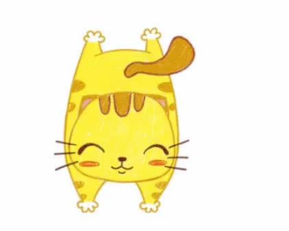 一步步教你画可爱的小猫咪