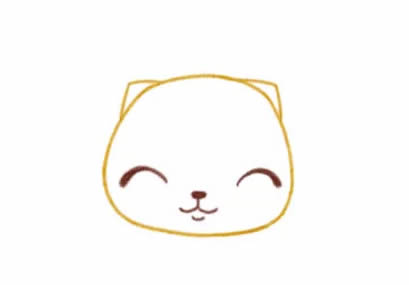 一步步教你画可爱的小猫咪