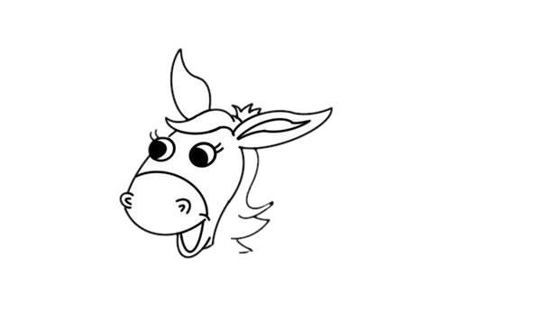 驴妈妈和小驴卡通简笔画 驴妈妈和小驴卡通简笔画