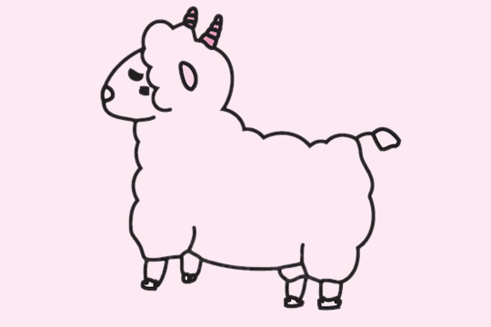 绵羊怎么画最简单