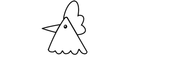 卡通公鸡简笔画画法步骤 卡通公鸡简笔画画法步骤