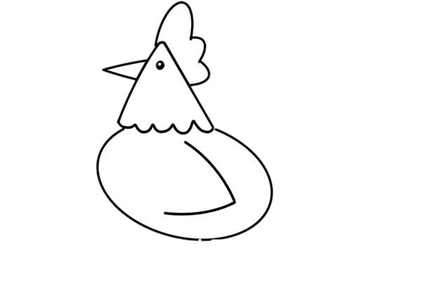卡通公鸡简笔画画法步骤 卡通公鸡简笔画画法步骤