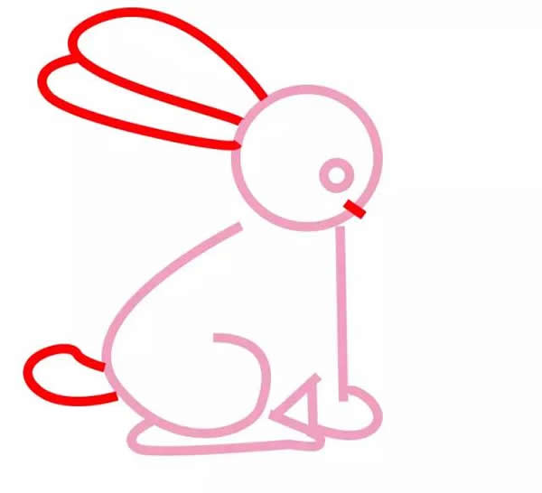 教你怎么用数字画小兔子