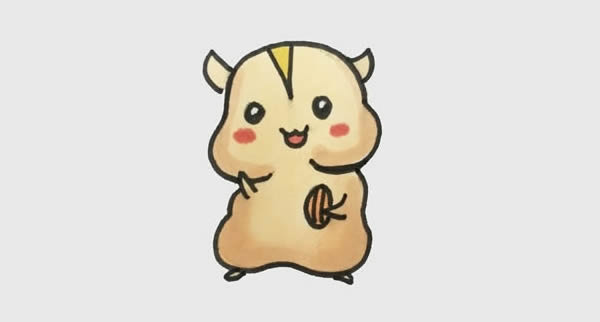 超可爱的仓鼠简笔画教程 超可爱的仓鼠简笔画教程