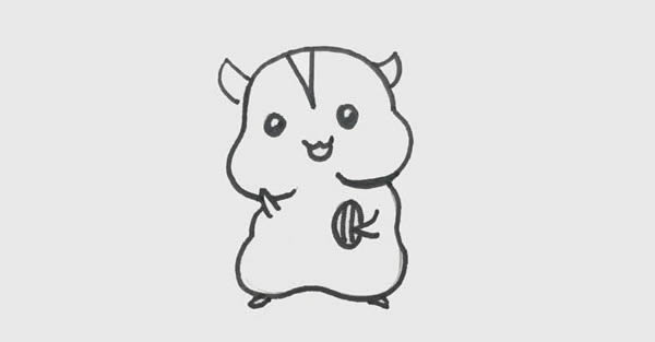 超可爱的仓鼠简笔画教程 超可爱的仓鼠简笔画教程