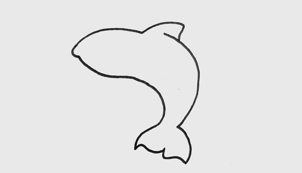 巨齿鲨简笔画画法 巨齿鲨简笔画画法