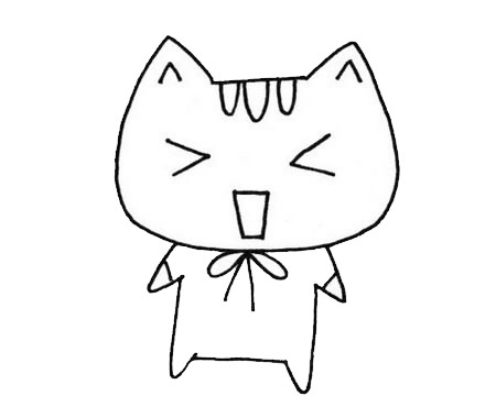 可爱的卡通小猫咪