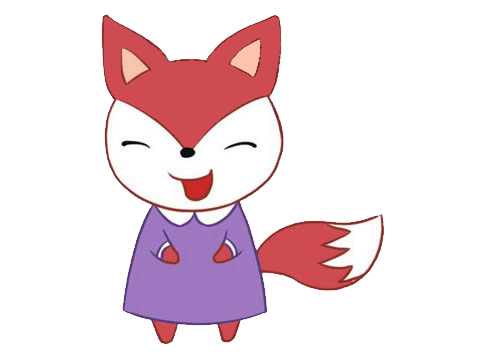 可爱的狐狸卡通简笔画