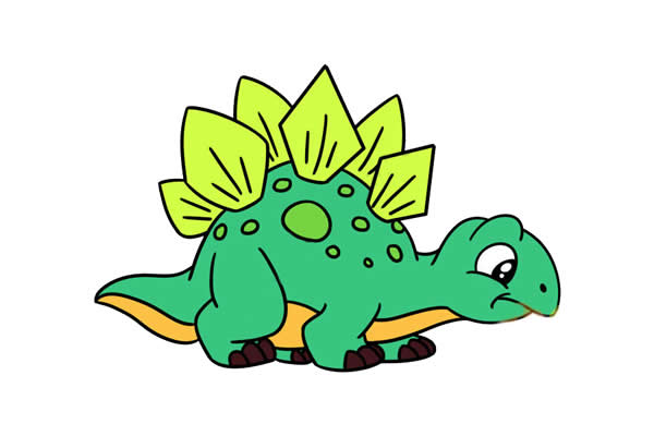 关于剑龙的简笔画