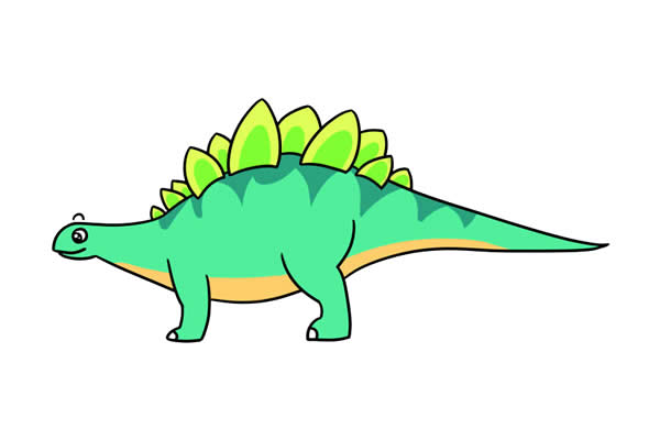 剑龙儿童简笔画