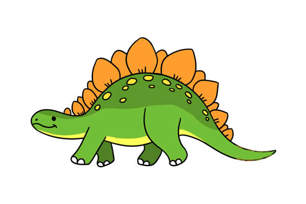 简单的剑龙简笔画