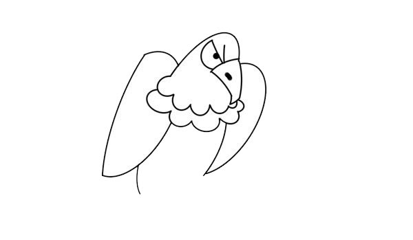 彩色老鹰简笔画的画法